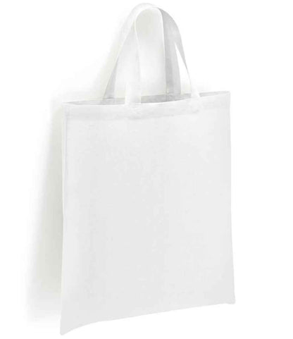 Brand Lab Cotton Short Handle Shopper - White (BR002)