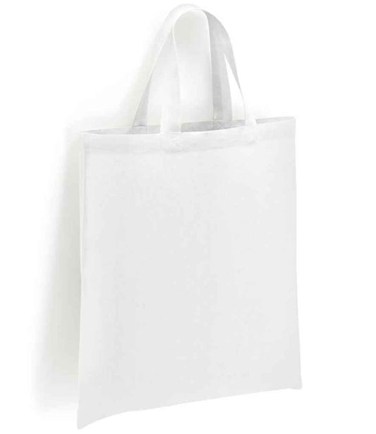 Brand Lab Cotton Short Handle Shopper - White (BR002)