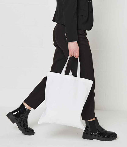 Brand Lab Cotton Short Handle Shopper - White (BR002)