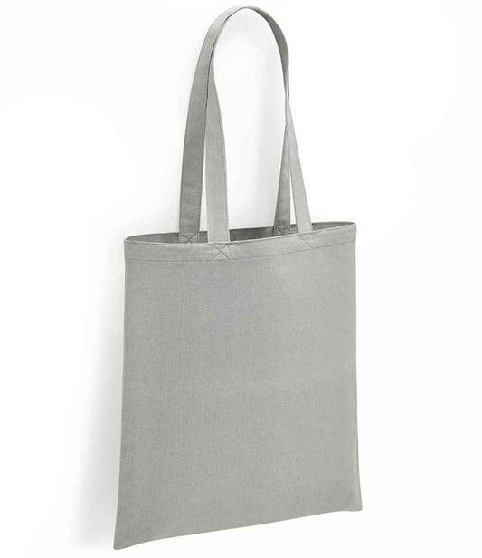Brand Lab Organic Cotton Long Handle Shopper - Silver (BR051)