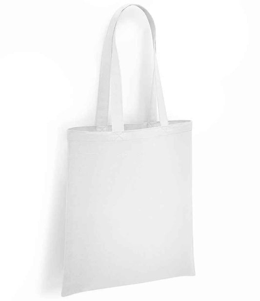 Brand Lab Organic Cotton Long Handle Shopper - White (BR051)