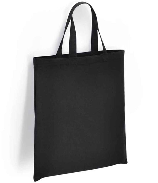 Brand Lab Organic Cotton Short Handle Shopper - Black (BR052)