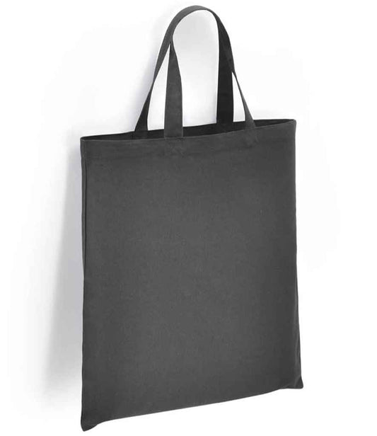 Brand Lab Organic Cotton Short Handle Shopper - Charcoal (BR052)