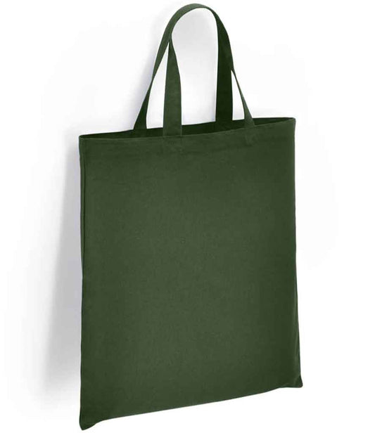 Brand Lab Organic Cotton Short Handle Shopper - Forest Green (BR052)