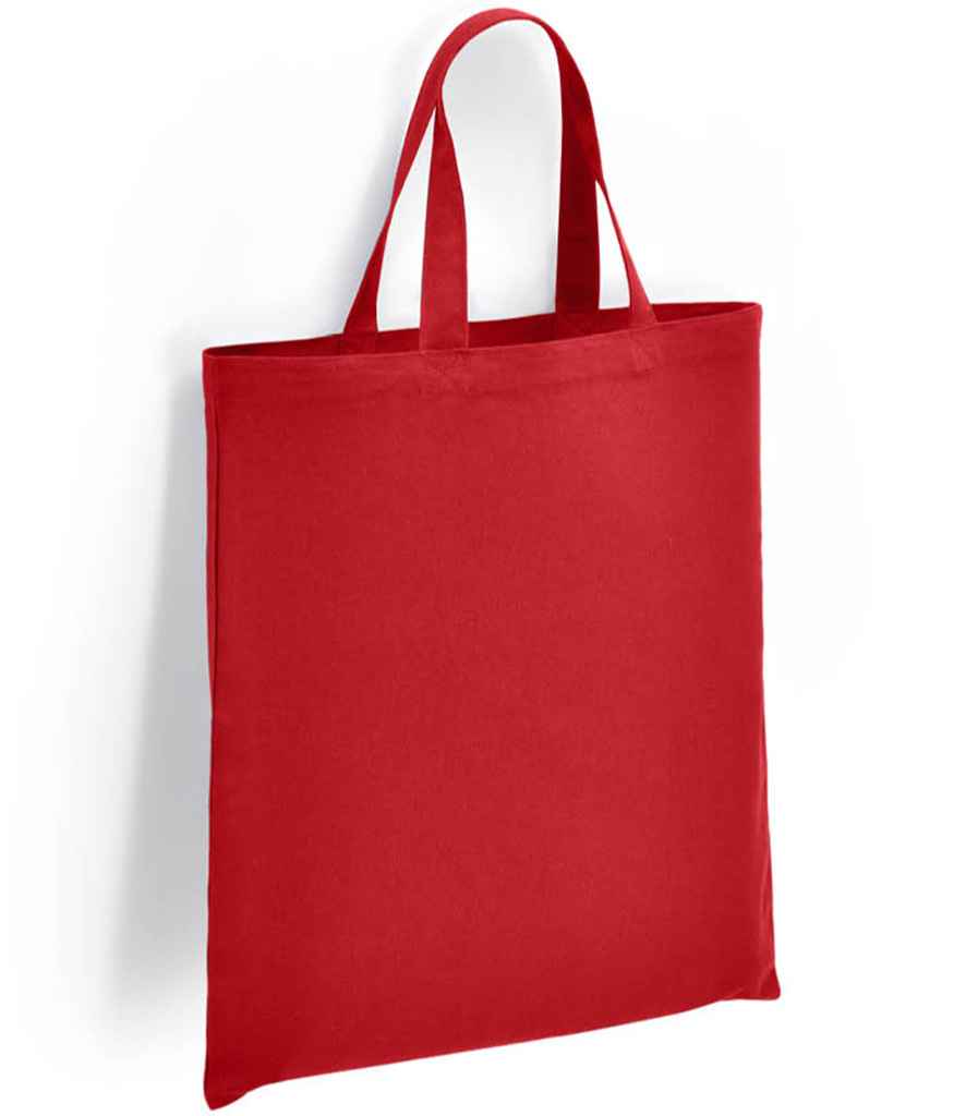 Brand Lab Organic Cotton Short Handle Shopper - Red (BR052)