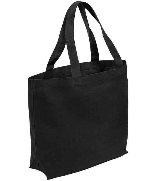 Brand Lab Organic Oversized Tote Bag - Black (BR053)