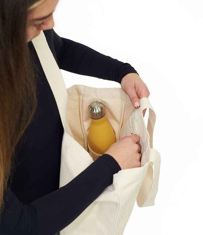 Brand Lab Everyday Square Canvas Tote Bag - Natural (BR201)