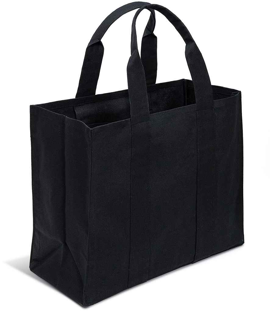 Brand Lab Canvas Wrap Tote Bag - Black/Black (BR202)