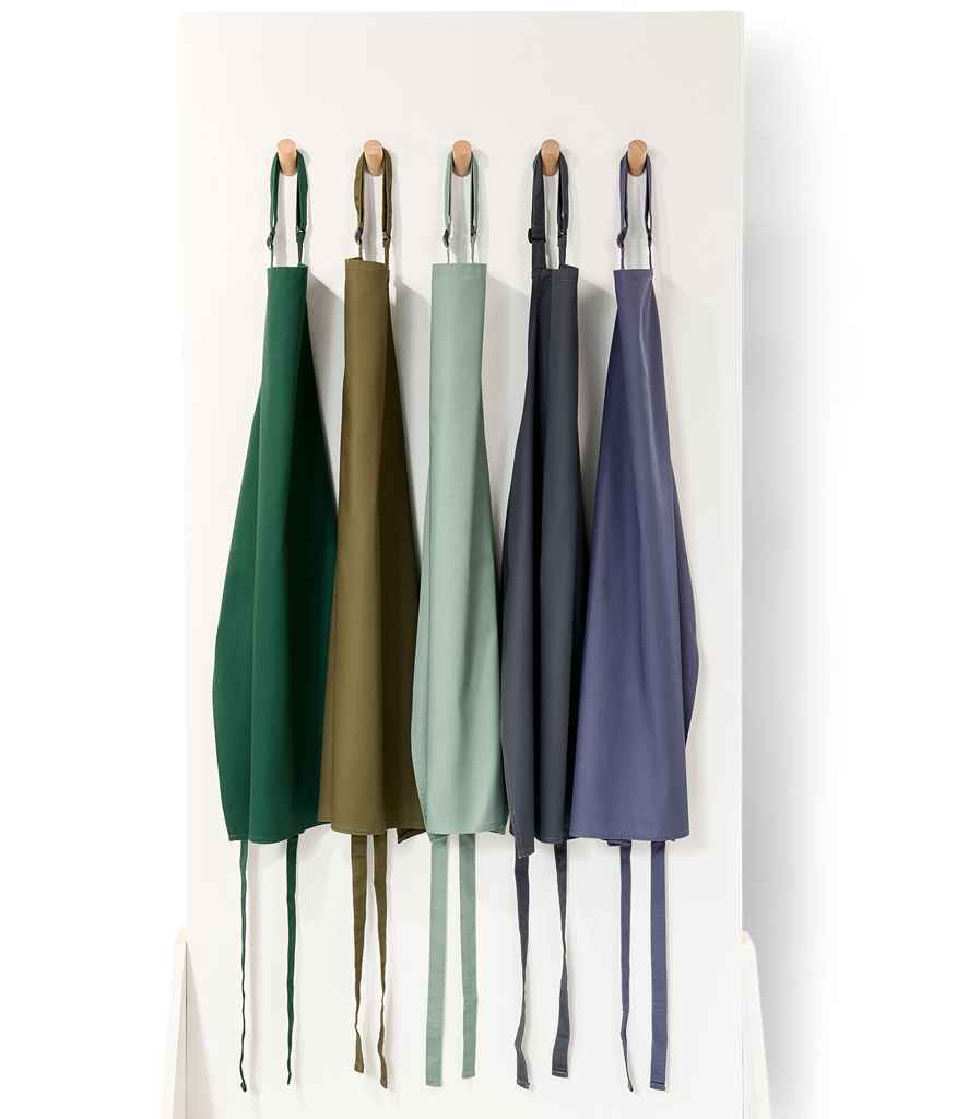 Brand Lab Adjustable Bib Apron - Forest Green (BR500)