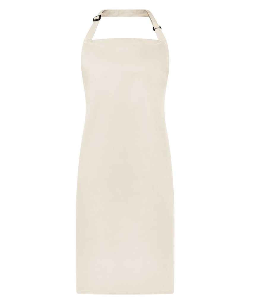 Brand Lab Adjustable Bib Apron - Natural (BR500)