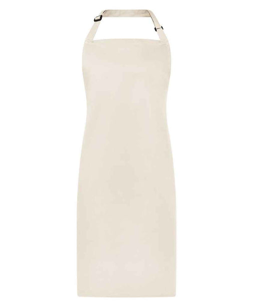 Brand Lab Adjustable Bib Apron - Natural (BR500)