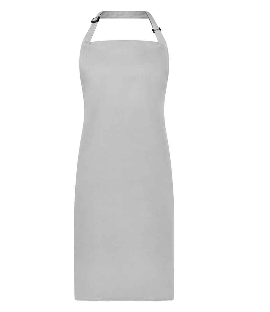 Brand Lab Adjustable Bib Apron - Silver (BR500)
