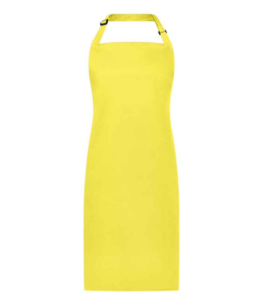 Brand Lab Adjustable Bib Apron - Yellow (BR500)