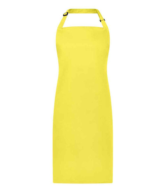 Brand Lab Adjustable Bib Apron - Yellow (BR500)