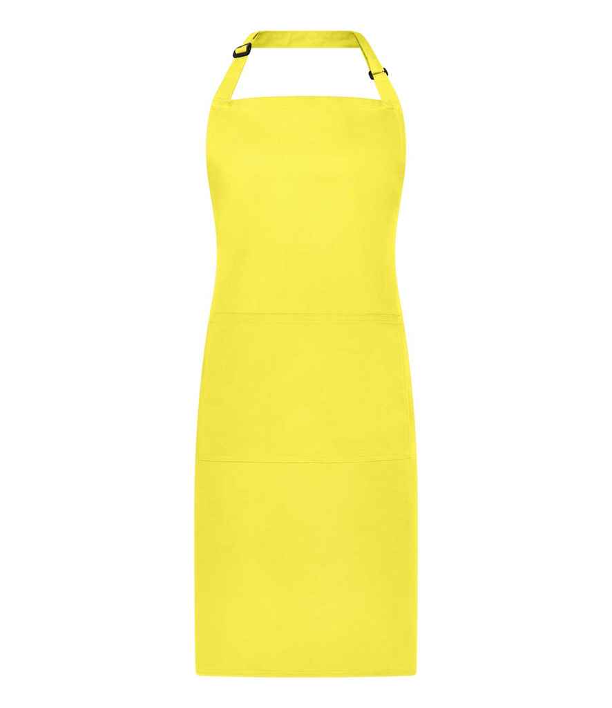 Brand Lab Adjustable Bib Pocket Apron - Yellow (BR501)