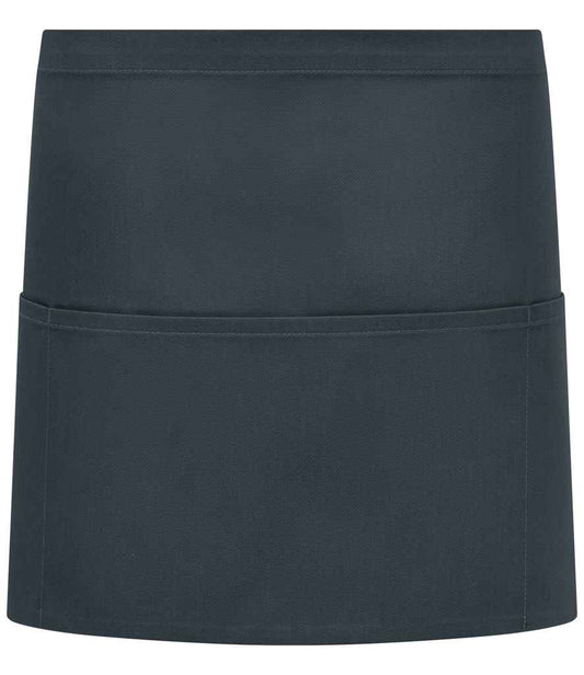 Brand Lab Organic/Recycled Waist Pocket Apron - Charcoal (BR551)