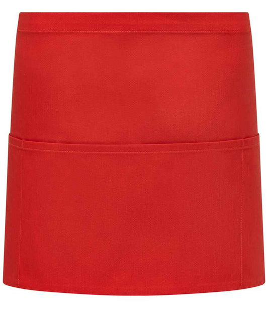 Brand Lab Organic/Recycled Waist Pocket Apron - Red (BR551)