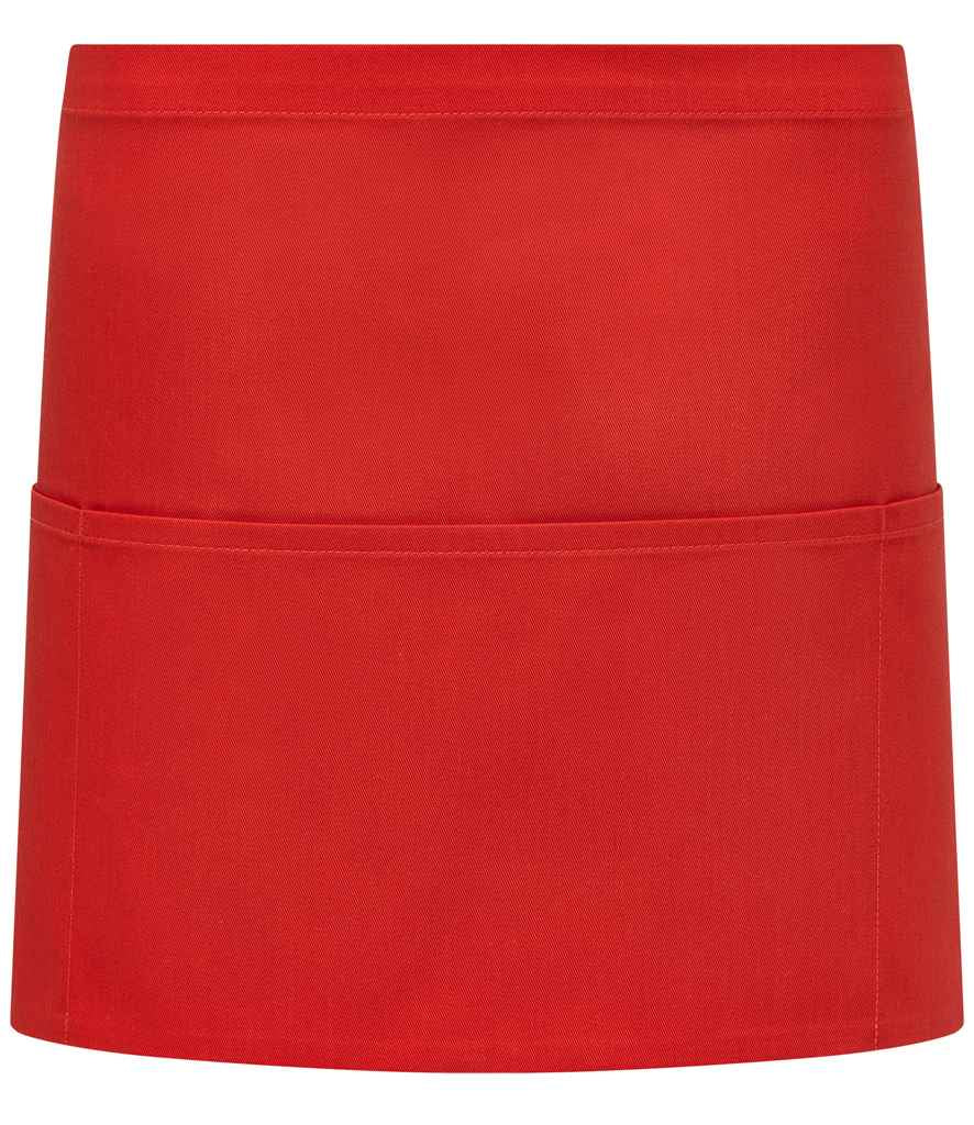 Brand Lab Organic/Recycled Waist Pocket Apron - Red (BR551)
