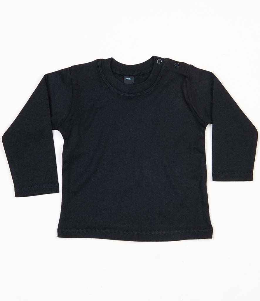 BabyBugz Baby Long Sleeve T-Shirt - Black (BZ11)