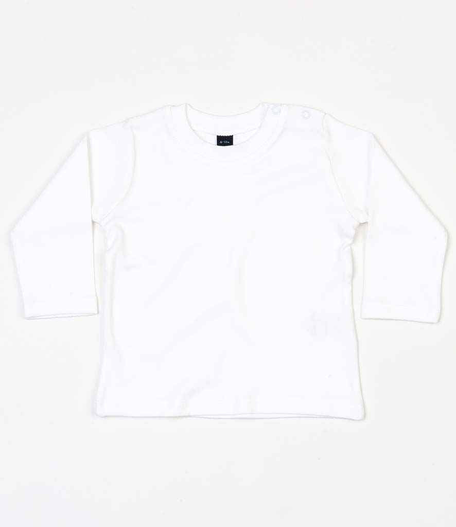 BabyBugz Baby Long Sleeve T-Shirt - White (BZ11)