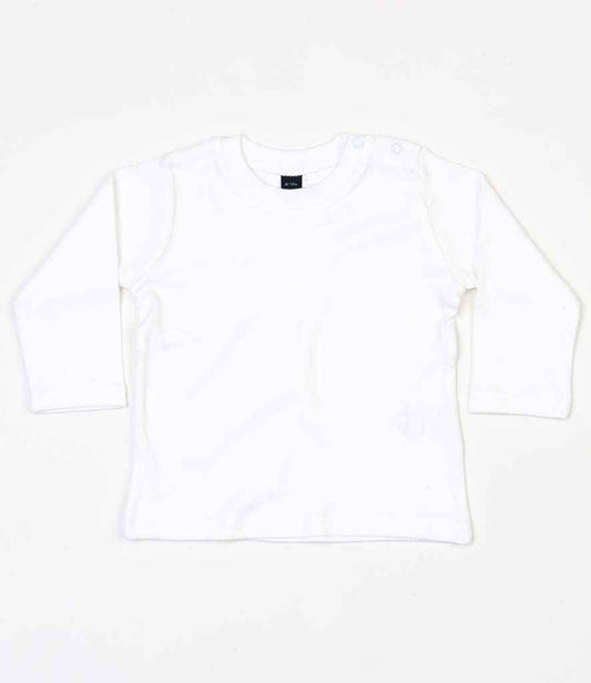 BabyBugz Baby Long Sleeve T-Shirt - White (BZ11)