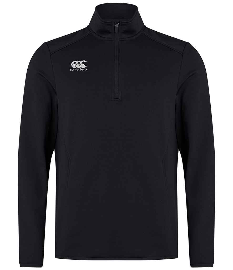 Canterbury Club Zip Neck Mid Layer Training Top - Black (CN267)