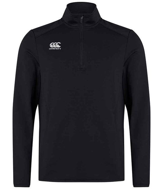 Canterbury Club Zip Neck Mid Layer Training Top - Black (CN267)
