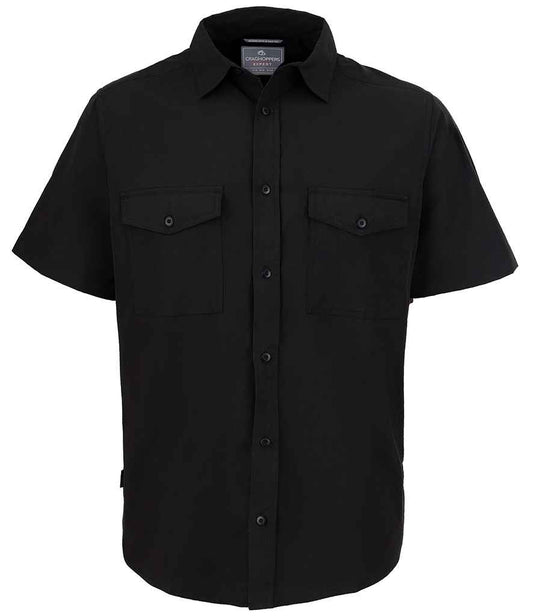 Craghoppers Expert Kiwi Short Sleeve Shirt - Black (CR542)