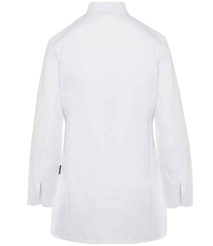Dennys Ladies Long Sleeve Premium Chef's Jacket - White (DE005)