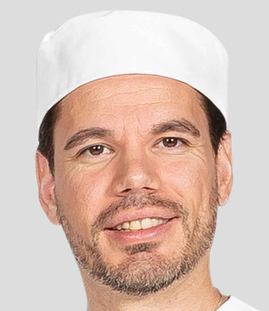 Dennys Skull Cap Double Band - White (DE030)