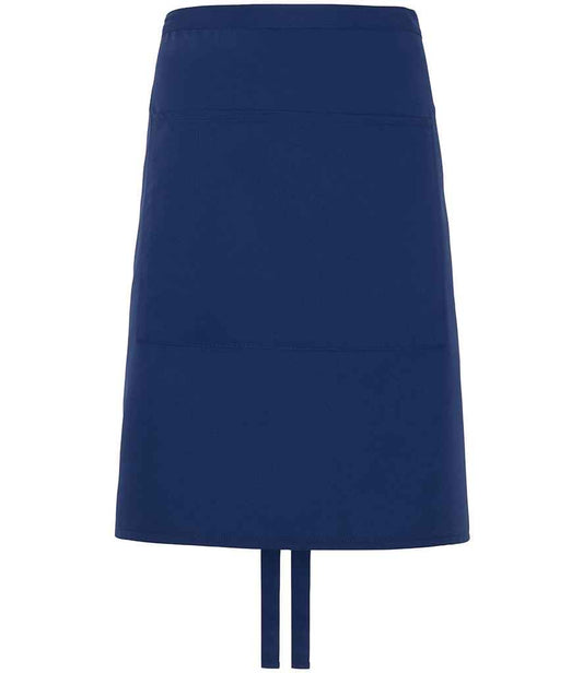 Dennys Polyester Waist Apron with Pocket - Navy (DE106)