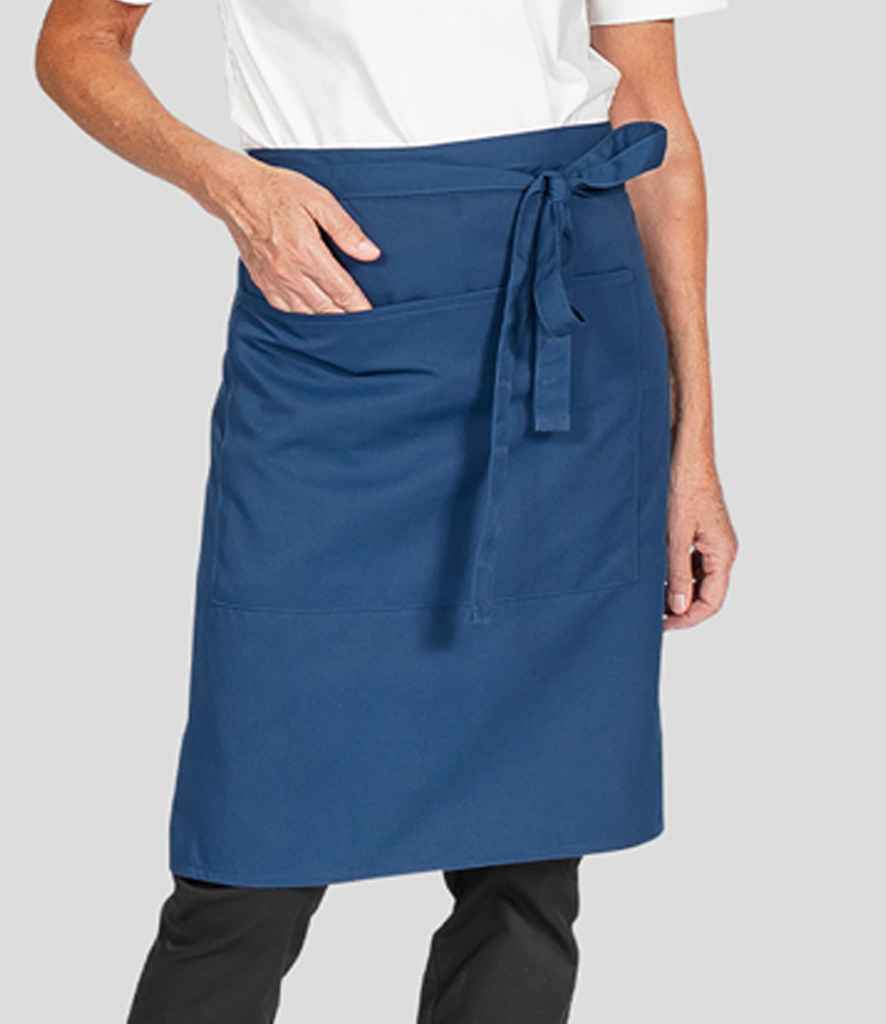 Dennys Polyester Waist Apron with Pocket - Navy (DE106)