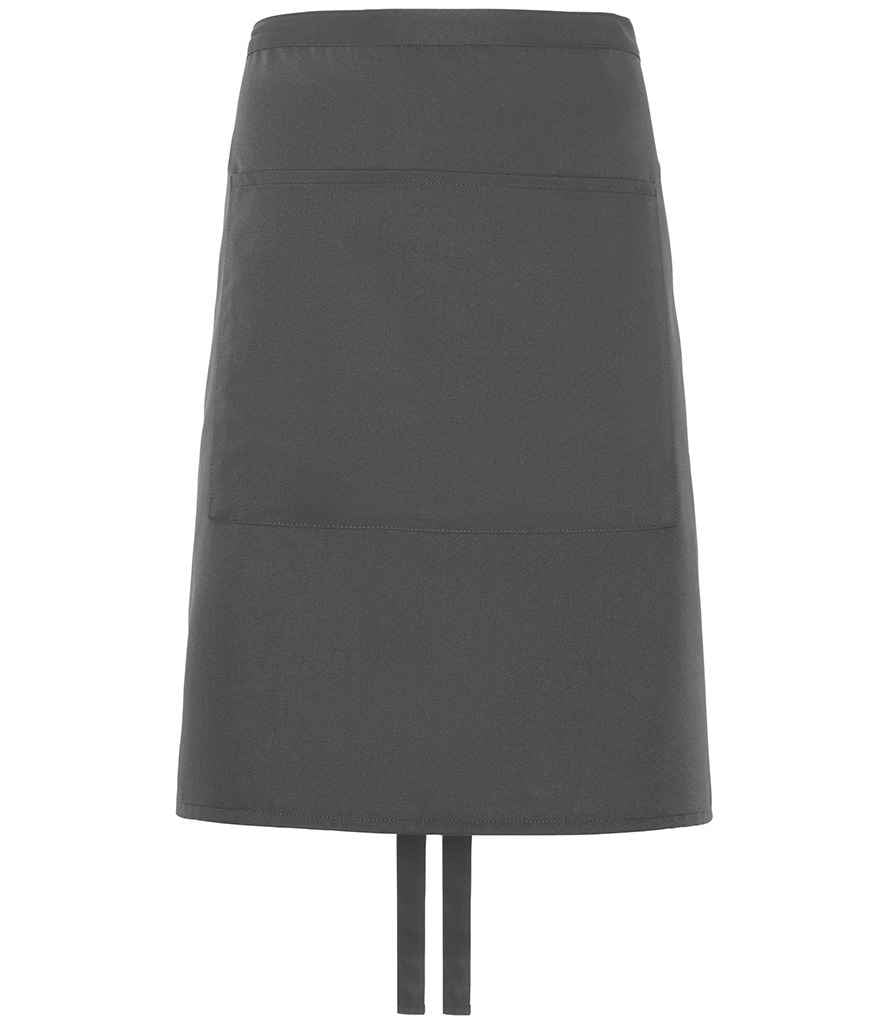 Dennys Polyester Waist Apron with Pocket - Storm Grey (DE106)