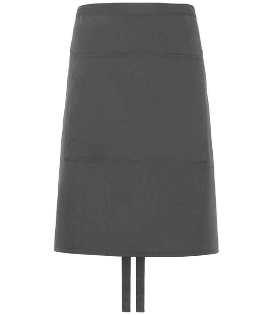 Dennys Polyester Waist Apron with Pocket - Storm Grey (DE106)