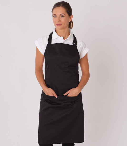 Dennys Low Cost Apron with Pocket - Black (DE116)