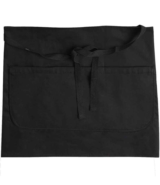 Dennys Bar Apron with Pocket - Black (DE123)