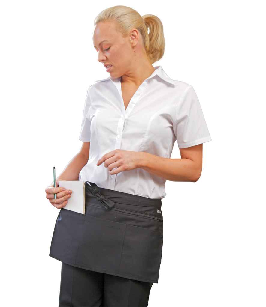 Dennys Zip Pocket Apron - Black (DE125)