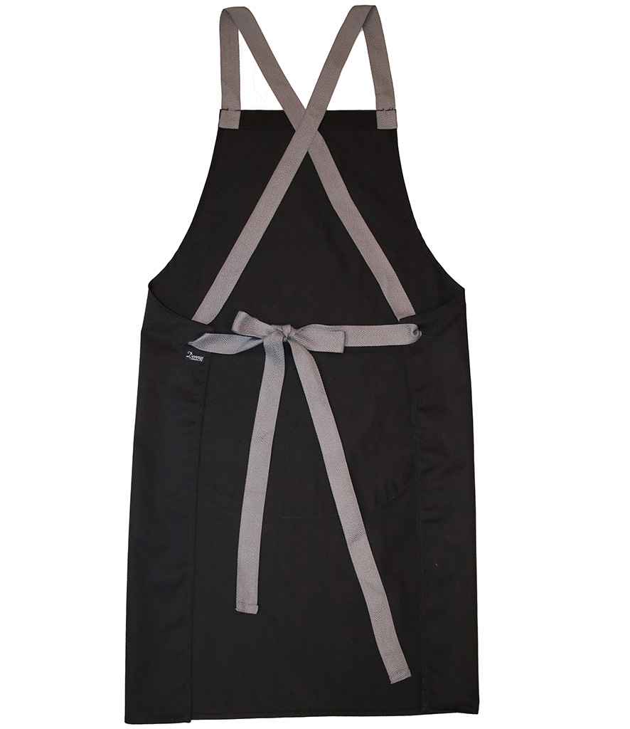 Dennys Cross Back Apron - Black (DE141)