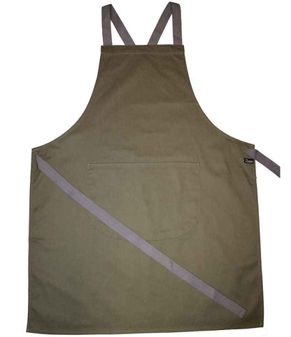Dennys Cross Back Apron - Olive Green (DE141)