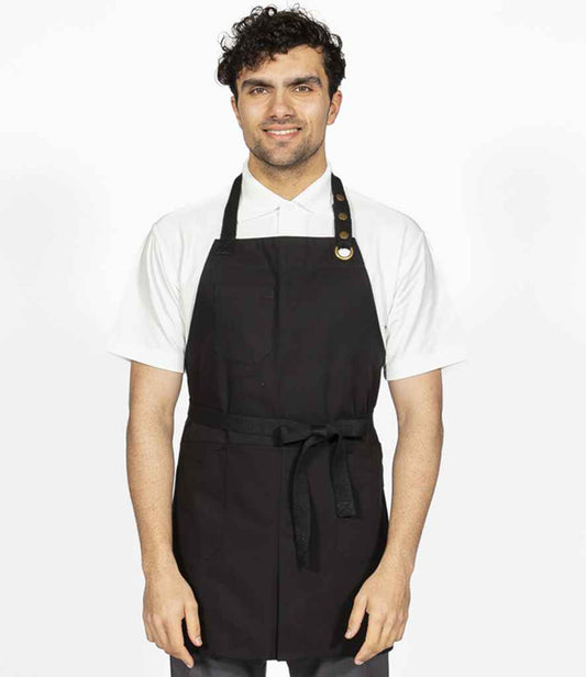 Dennys Canvas Apron with Front Split - Black (DE143)