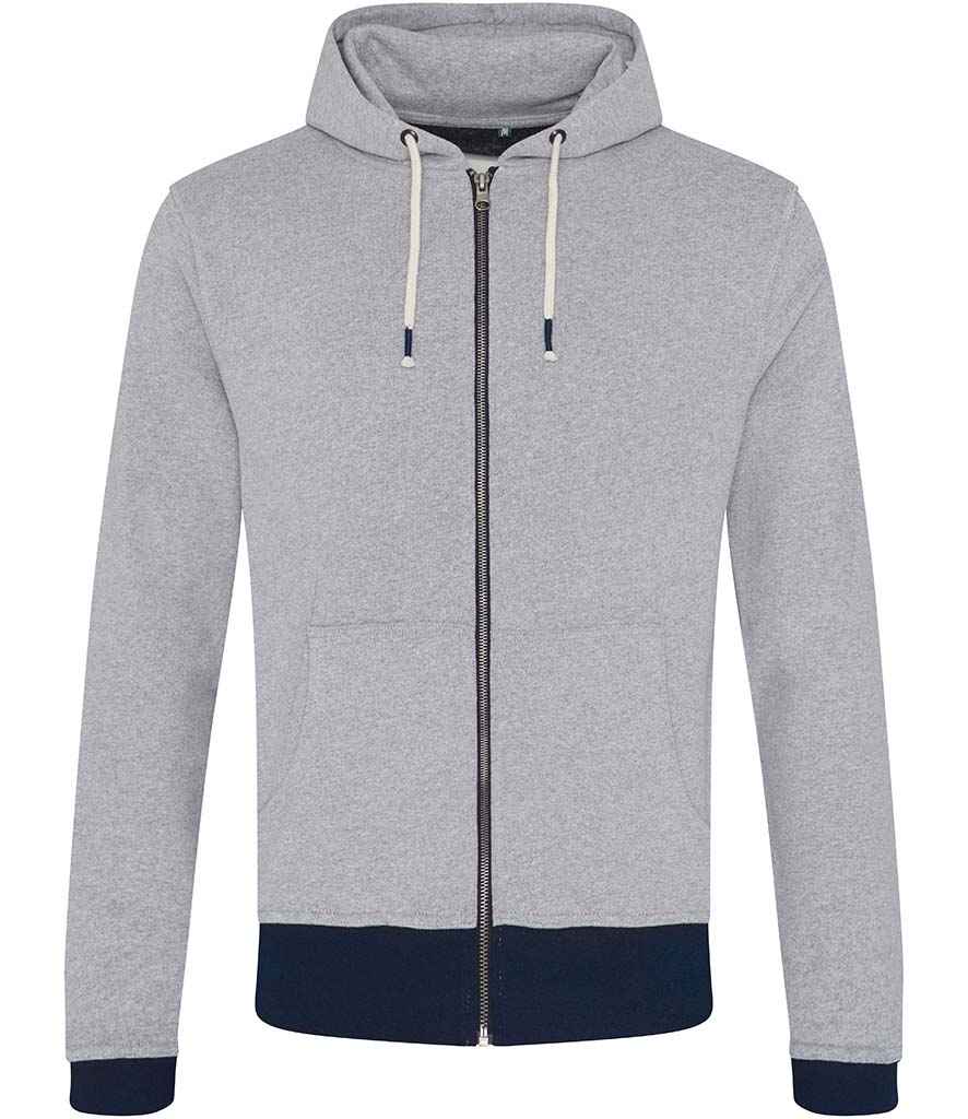 Ecologie Ecologie Unisex Okavango Sustainable Zoodie - Heather Grey/Navy (EA051)