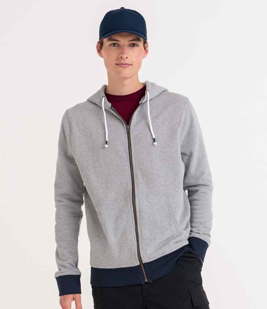 Ecologie Ecologie Unisex Okavango Sustainable Zoodie - Heather Grey/Navy (EA051)