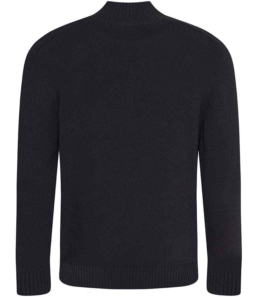 Ecologie Ecologie Unisex Wakhan Zip Neck Sustainable Sweater - Black (EA061)