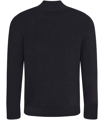 Ecologie Ecologie Unisex Wakhan Zip Neck Sustainable Sweater - Black (EA061)