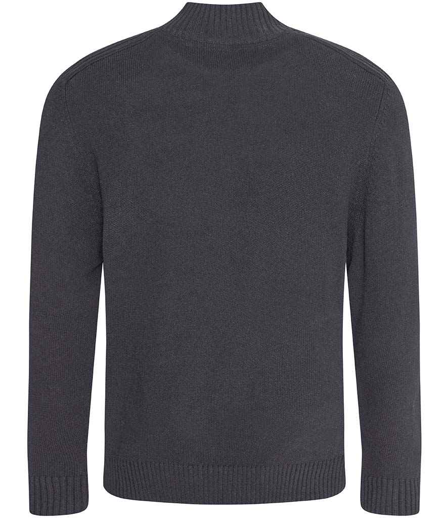 Ecologie Ecologie Unisex Wakhan Zip Neck Sustainable Sweater - Charcoal (EA061)