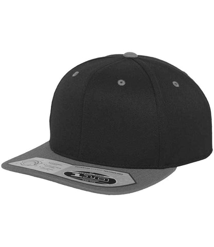 Flexfit Fitted Snapback Cap - Black/Grey (F110)