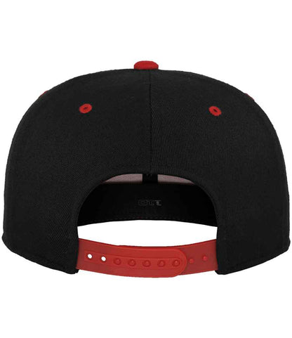 Flexfit Fitted Snapback Cap - Black/Red (F110)