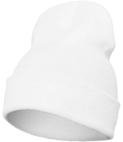 Flexfit Heavyweight Long Beanie - White (F1501KC)