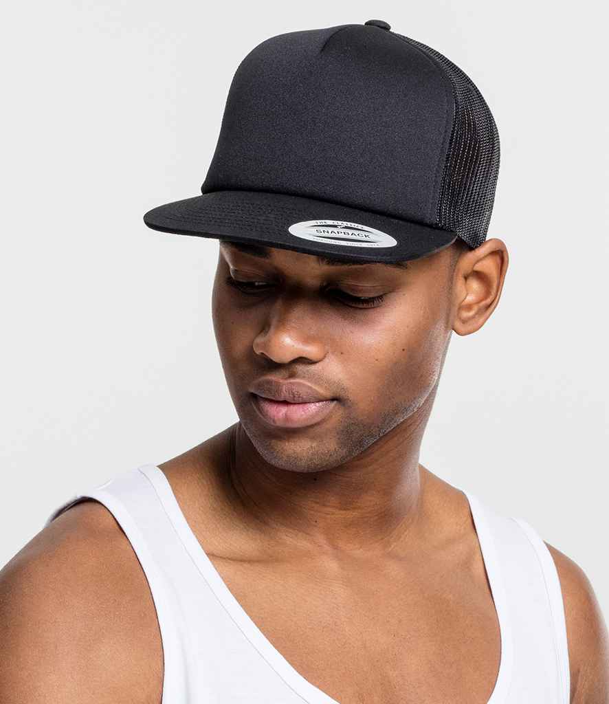 Flexfit Foam Trucker Cap - Black (F6005FF)