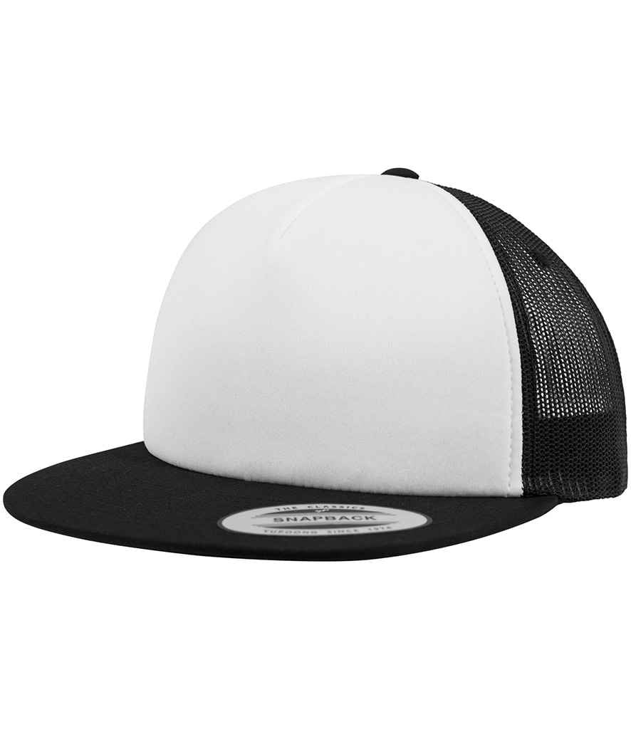 Flexfit Foam Trucker Cap - Black/White/Black (F6005FW)